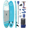 AQUAPLANET Kit De Planche à Pagaie Gonflable Pour Kayak - Rockit, Bleu -Plongée Série Magasin aquaplanet kit de planche a pagaie gonflable pour kayak rockit bleu