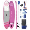 AQUAPLANET Kit De Planche à Pagaie Gonflable Pour Kayak - Rockit, Rose -Plongée Série Magasin aquaplanet kit de planche a pagaie gonflable pour kayak rockit rose