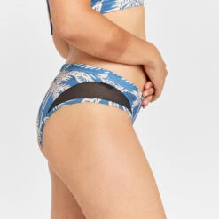 Bas De Maillot De Bain Culotte Femme - Savana Palmer Bleu -Plongée Série Magasin bas de maillot de bain culotte femme savana palmer bleu 3