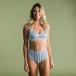 Bas De Maillot De Bain De Surf Femme Taille Haute ROMI MARIN BLANC GRIS FONCE 16 Bas De Maillot De Bain De Surf Femme Taille Haute ROMI MARIN BLANC GRIS FONCE -Plongée Série Magasin bas de maillot de bain de surf femme taille haute romi marin blanc gris fonce 4