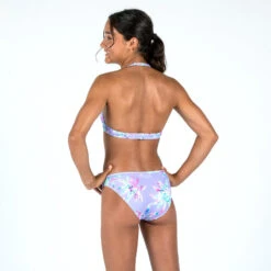 Bas De Maillot De Bain Fille - 100 Zeli Palm Violet -Plongée Série Magasin bas de maillot de bain fille 100 zeli palm violet 2