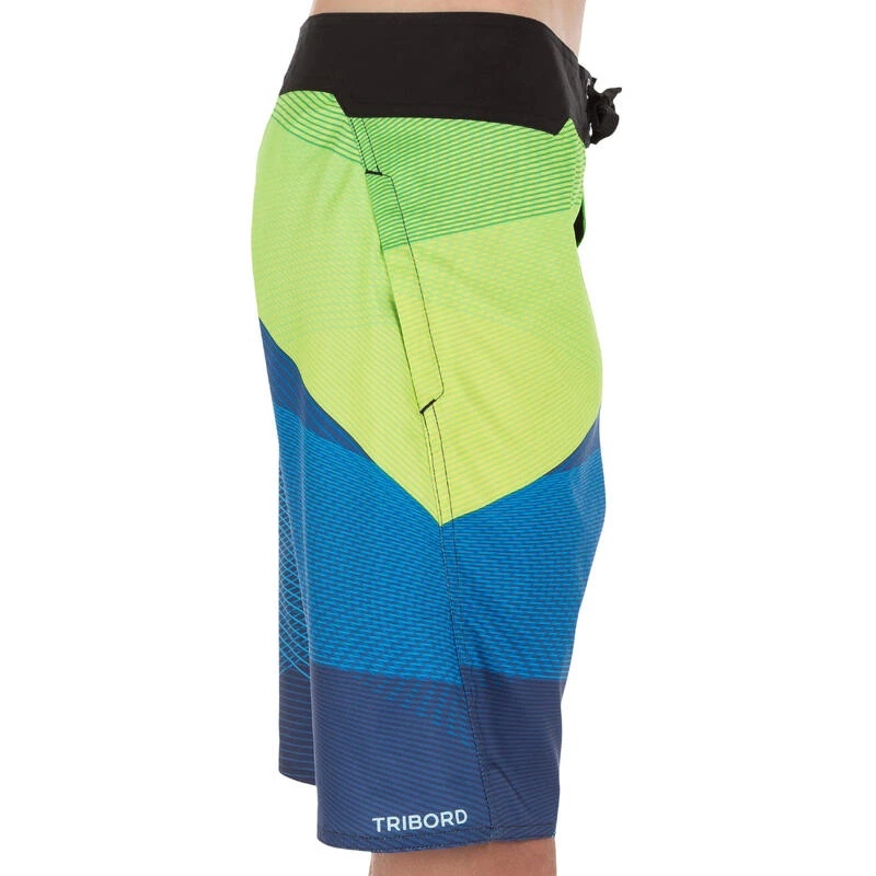 Tribord Boardshort Long Garçon Lafitenia Tension Vert 5 Tribord Boardshort Long Garçon Lafitenia Tension Vert – Image 3