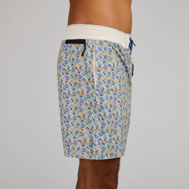 Boardshort Surf 500 17" JOY BEIGE 5 Boardshort Surf 500 17" JOY BEIGE – Image 3