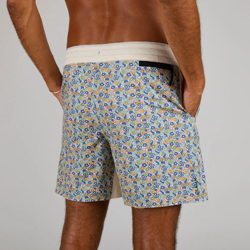 Boardshort Surf 500 17" JOY BEIGE 6 Boardshort Surf 500 17" JOY BEIGE – Image 4