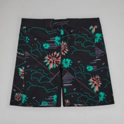 Boardshort Surf 500 19" PARADISE BLACK -Plongée Série Magasin boardshort surf 500 19 paradise black 1