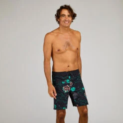 Boardshort Surf 500 19" PARADISE BLACK -Plongée Série Magasin boardshort surf 500 19 paradise black 2