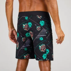 Boardshort Surf 500 19" PARADISE BLACK -Plongée Série Magasin boardshort surf 500 19 paradise black 4