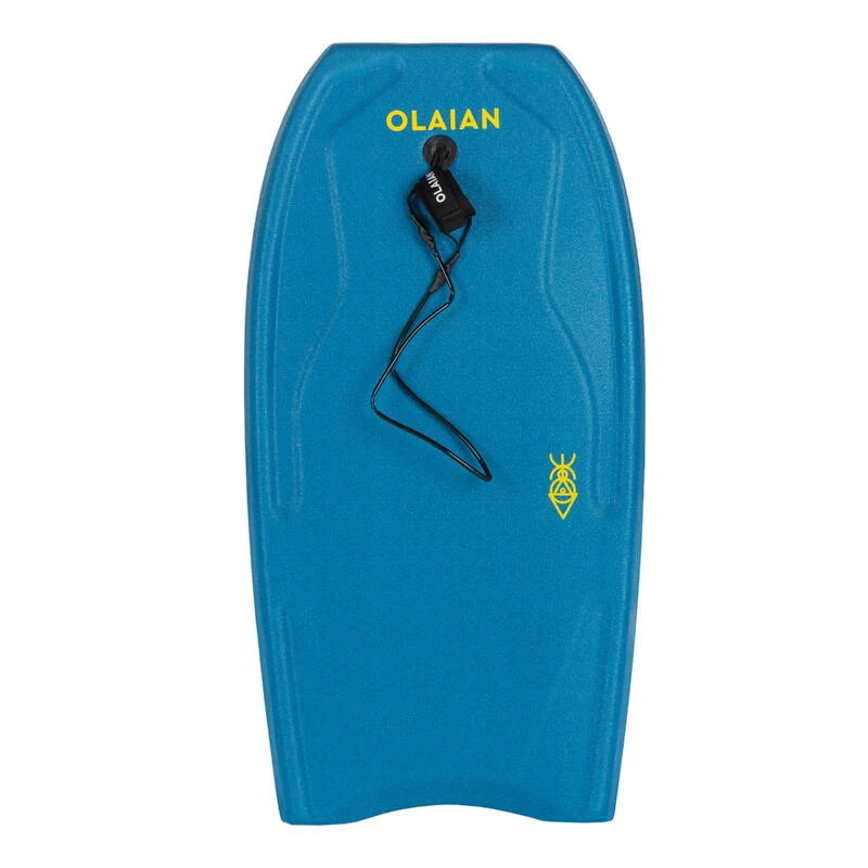 Bodyboard 100 Bleu Jaune Avec Leash Poignet 5 Bodyboard 100 Bleu Jaune Avec Leash Poignet – Image 3
