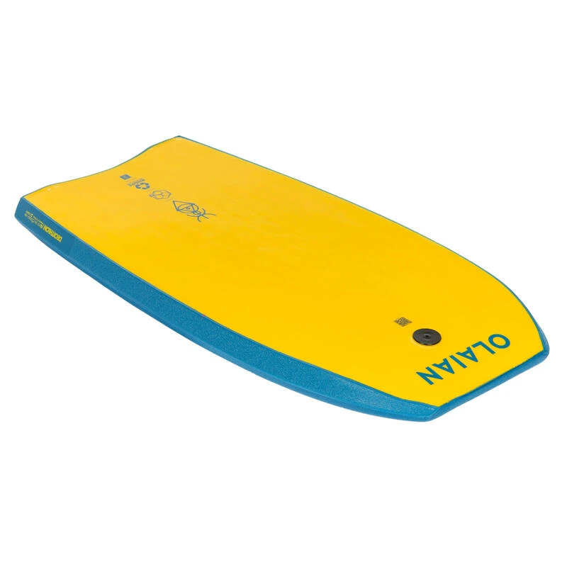 Bodyboard 100 Bleu Jaune Avec Leash Poignet 9 Bodyboard 100 Bleu Jaune Avec Leash Poignet – Image 7