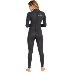 Billabong Combinaison De Surf 4/3mm Zip Dos - Noir - Launch - Femme -Plongée Série Magasin combinaison de surf 43mm zip dos noir launch femme 1