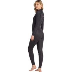 Billabong Combinaison De Surf 4/3mm Zip Dos - Noir - Launch - Femme -Plongée Série Magasin combinaison de surf 43mm zip dos noir launch femme 2