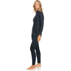 Roxy Combinaison De Surf Prologue 4/3mm GBS - Zip Au Dos - Noir Femmes -Plongée Série Magasin combinaison de surf prologue 43mm gbs zip au dos noir femmes 2