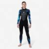 Combinaison Plongée Aqualung Femme Néoprène 3mm - HYDROFLEX Noir/Bleu -Plongée Série Magasin combinaison plongee aqualung femme neoprene 3mm hydroflex noirbleu
