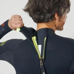 Combinaison Plongée Aqualung Femme Néoprène 5,5mm - WAVE Noir/Jaune -Plongée Série Magasin combinaison plongee aqualung femme neoprene 55mm wave noirjaune 5