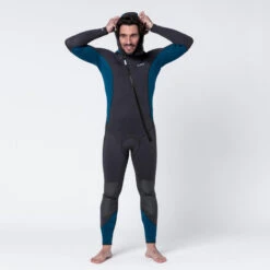 Combinaison Plongée Homme Néoprène 5mm - SCD 500 Noir Et Bleu -Plongée Série Magasin combinaison plongee homme neoprene 5mm scd 500 noir et bleu 1
