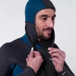 Combinaison Plongée Homme Néoprène 5mm - SCD 500 Noir Et Bleu -Plongée Série Magasin combinaison plongee homme neoprene 5mm scd 500 noir et bleu 4