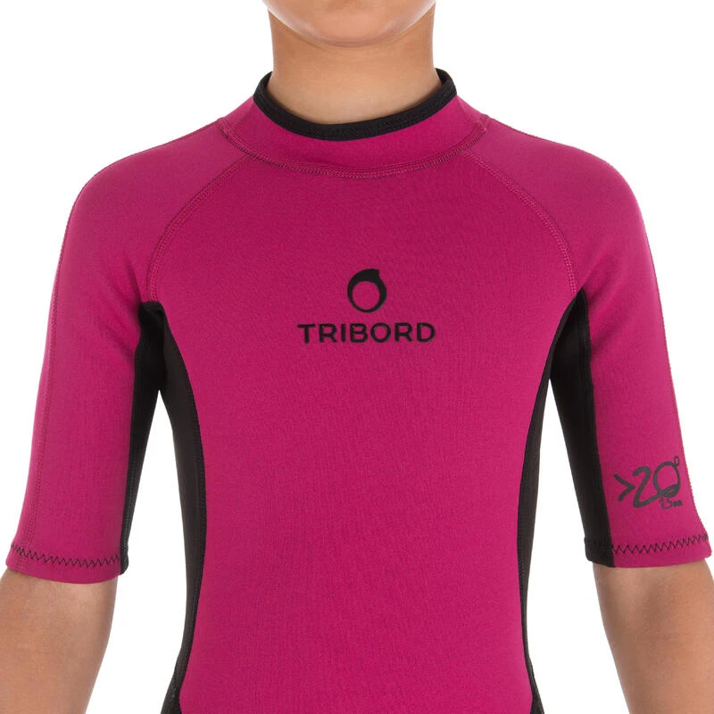 Tribord Combinaison Surf Shorty 100 Néoprène Enfant Violet 9 Tribord Combinaison Surf Shorty 100 Néoprène Enfant Violet – Image 7