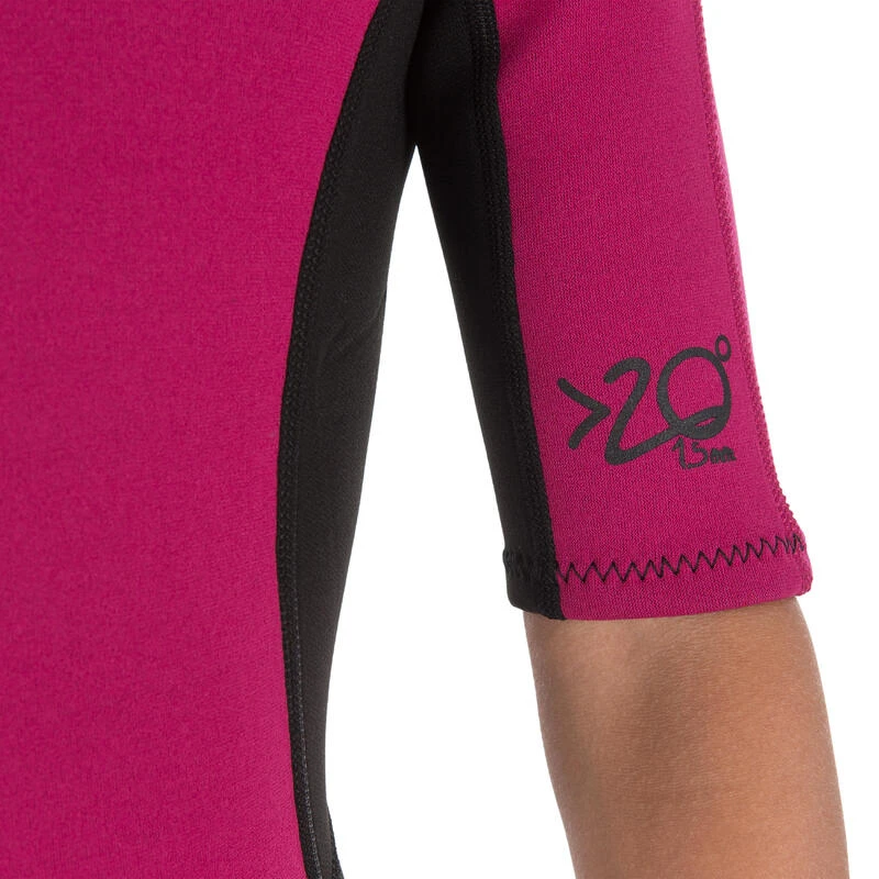 Tribord Combinaison Surf Shorty 100 Néoprène Enfant Violet 10 Tribord Combinaison Surf Shorty 100 Néoprène Enfant Violet – Image 8