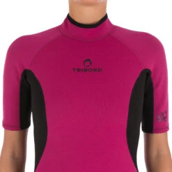 Tribord Combinaison Surf Shorty 100 Néoprène Femme Violet -Plongée Série Magasin combinaison surf shorty 100 neoprene femme violet 8