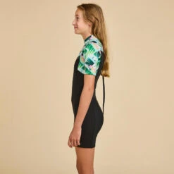 COMBINAISON SURF SHORTY 500 NEOPRENE 1.5MM FILLE NOIRE TIARE -Plongée Série Magasin combinaison surf shorty 500 neoprene 15mm fille noire tiare 8