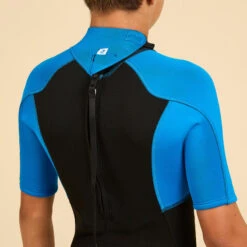 COMBINAISON SURF SHORTY 500 NEOPRENE 1.5MM GARCON BLEUE NOIRE 15 COMBINAISON SURF SHORTY 500 NEOPRENE 1.5MM GARCON BLEUE NOIRE -Plongée Série Magasin combinaison surf shorty 500 neoprene 15mm garcon bleue noire 3