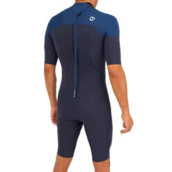 Combinaison Surf Shorty 500 Stretch Néoprène Homme Bleue -Plongée Série Magasin combinaison surf shorty 500 stretch neoprene homme bleue 1