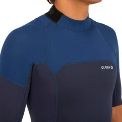 Combinaison Surf Shorty 500 Stretch Néoprène Homme Bleue -Plongée Série Magasin combinaison surf shorty 500 stretch neoprene homme bleue 4