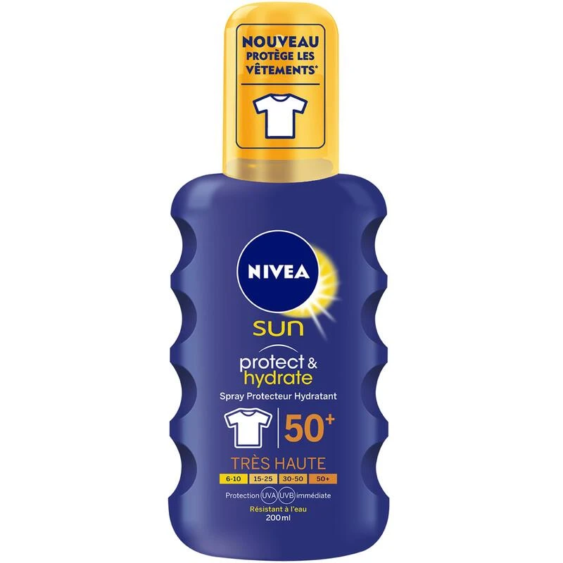 Crème De Protection Solaire IP50+ NIVEA SPRAY SOLAIRE 200ml 3 Crème De Protection Solaire IP50+ NIVEA SPRAY SOLAIRE 200ml