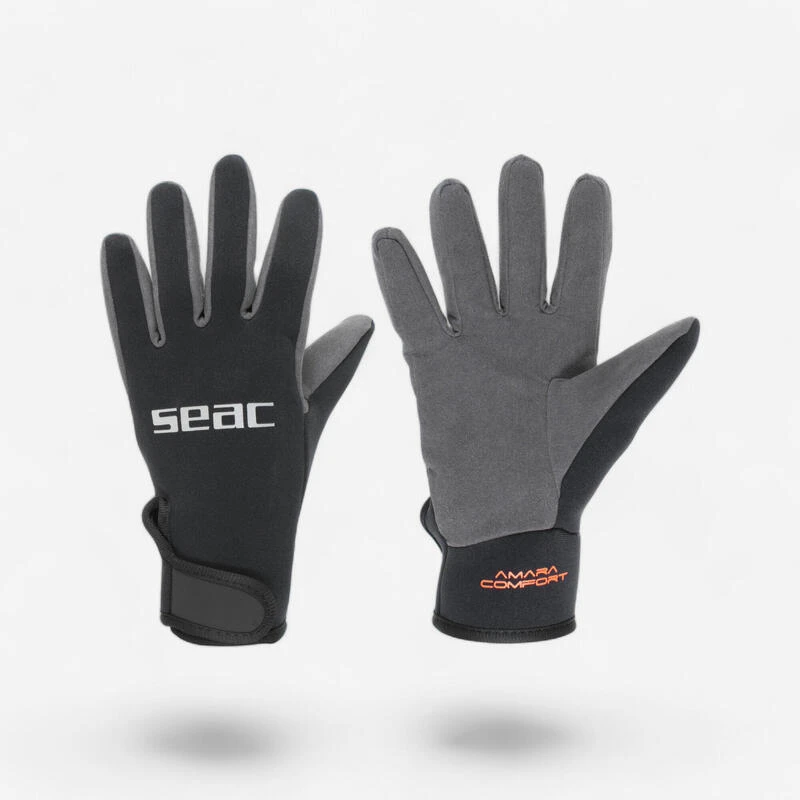 SEAC Gants De Chasse Sous-marine Amara Confort 1,5mm Avec 3 SEAC Gants De Chasse Sous-marine Amara Confort 1,5mm Avec