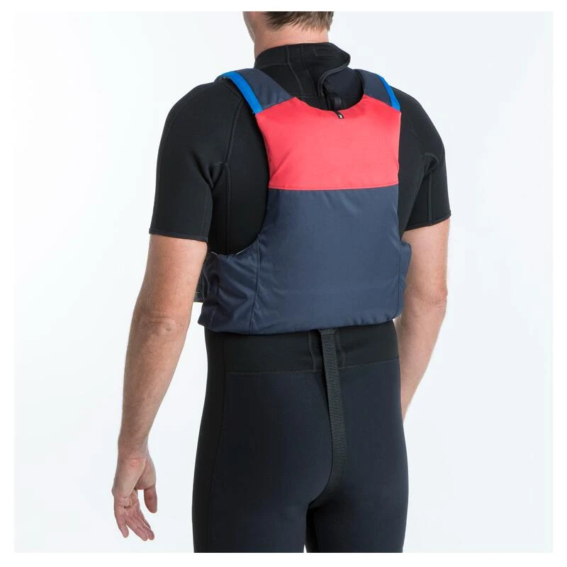 Tribord Gilet D'aide à La Flottabilité BA 50 Newtons Voile Club Rouge Et Bleu 5 Tribord Gilet D'aide à La Flottabilité BA 50 Newtons Voile Club Rouge Et Bleu – Image 3