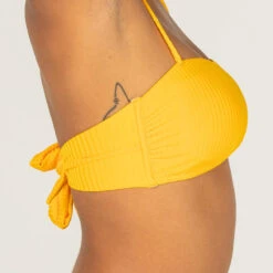 HAUT DE MAILLOT DE BAIN BANDEAU LAURA JAUNE AVEC COQUES AMOVIBLES -Plongée Série Magasin haut de maillot de bain bandeau laura jaune avec coques amovibles 5