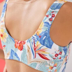 HAUT DE MAILLOT DE BAIN BRASSIERE LANA FILLE 500 GLORY WHITE -Plongée Série Magasin haut de maillot de bain brassiere lana fille 500 glory white 1