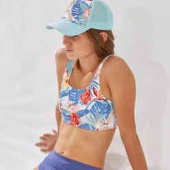 HAUT DE MAILLOT DE BAIN BRASSIERE LANA FILLE 500 GLORY WHITE -Plongée Série Magasin haut de maillot de bain brassiere lana fille 500 glory white 2