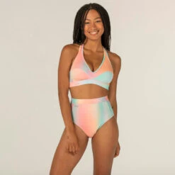 Haut De Maillot De Bain Femme Brassière De Surf ANA BLUR PINK -Plongée Série Magasin haut de maillot de bain femme brassiere de surf ana blur pink 1