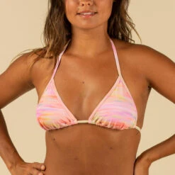 HAUT DE MAILLOT DE BAIN FEMME TRIANGLE COULISSANT AVEC COQUES SALTY -Plongée Série Magasin haut de maillot de bain femme triangle coulissant avec coques salty 3