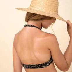 HAUT DE MAILLOT DE BAIN FOULARD FILLE 100 NOIR -Plongée Série Magasin haut de maillot de bain foulard fille 100 noir 6