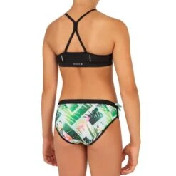 HAUT DE MAILLOT DE BAIN SURF FILLE BRASSIERE VERT BAHA 900 -Plongée Série Magasin haut de maillot de bain surf fille brassiere vert baha 900 3