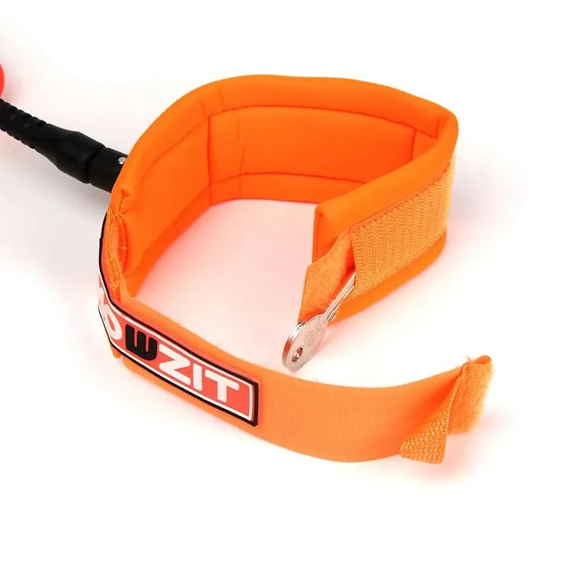 LEASH DE WINGFOIL HOWZIT COIL ORANGE POIGNET 4' 8 LEASH DE WINGFOIL HOWZIT COIL ORANGE POIGNET 4' – Image 6