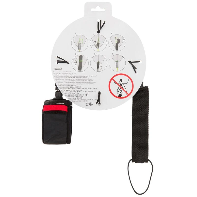 Leash Surf 7' (210 Cm) Diamètre 7 Mm Noir 9 Leash Surf 7' (210 Cm) Diamètre 7 Mm Noir – Image 7