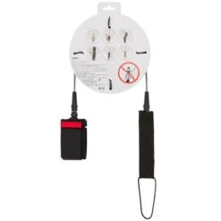 Leash Surf 8' (240 Cm) Diamètre 7 Mm Noir -Plongée Série Magasin leash surf 8 240 cm diametre 7 mm noir 8