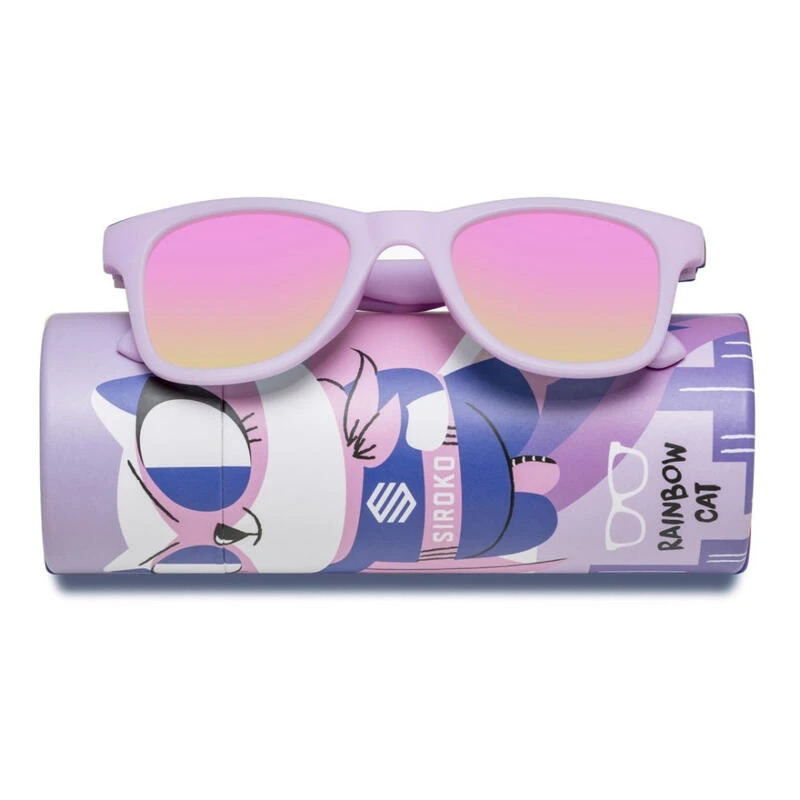 Lunettes De Soleil Enfant Surf Enfants Rainbow Cat Mauve 4 Lunettes De Soleil Enfant Surf Enfants Rainbow Cat Mauve – Image 2