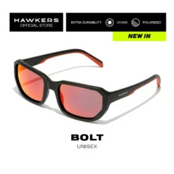 HAWKERS Lunettes De Soleil Pour Homme Et Femme BLACK RUBY POLARIZED - BOLT -Plongée Série Magasin lunettes de soleil pour homme et femme black ruby polarized bolt 2