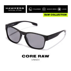HAWKERS Lunettes De Soleil Pour Homme Et Femme POLARIZED BLACK - CORE Raw -Plongée Série Magasin lunettes de soleil pour homme et femme polarized black core raw 1