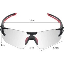 ROCKBROS Lunettes Photochromiques De Vélo 10125 Anti-uv400 - Noir Et Rouge -Plongée Série Magasin lunettes photochromiques de velo 10125 anti uv400 noir et rouge 4