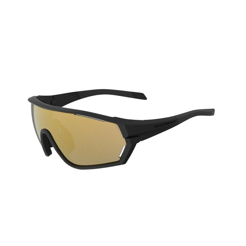 Rockrider LUNETTES VTT XC RACE NOIRES GOLD VERRES INTERCHANGEABLES CAT 0+3 3 Rockrider LUNETTES VTT XC RACE NOIRES GOLD VERRES INTERCHANGEABLES CAT 0+3