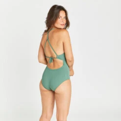 Maillot De Bain 1 Pièce Texturé Femme - Bea Kaki 10 Maillot De Bain 1 Pièce Texturé Femme - Bea Kaki -Plongée Série Magasin maillot de bain 1 piece texture femme bea kaki 2