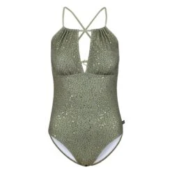 Regatta Maillot De Bain HALLIDAY Femme (Vert Kaki)