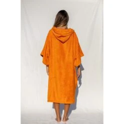 Pacifique Sud | Poncho Surf | Orange | Avec Manches -Plongée Série Magasin pacifique sud poncho surf orange avec manches 2