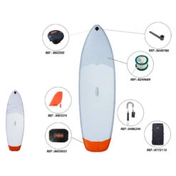 Pack De Stand Up Paddle Gonflable (10'/35"/6") - 1 Ou 2 Personnes Jusqu'à 130kg -Plongée Série Magasin pack de stand up paddle gonflable 10356 1 ou 2 personnes jusqua 130kg 4