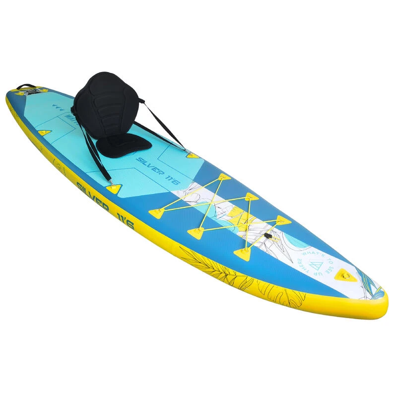 PACK (PLANCHE, POMPE, PAGAIE) STAND UP PADDLE GONFLABLE WATTSUP SILV 11'6 COMBO 5 PACK (PLANCHE, POMPE, PAGAIE) STAND UP PADDLE GONFLABLE WATTSUP SILV 11'6 COMBO – Image 3